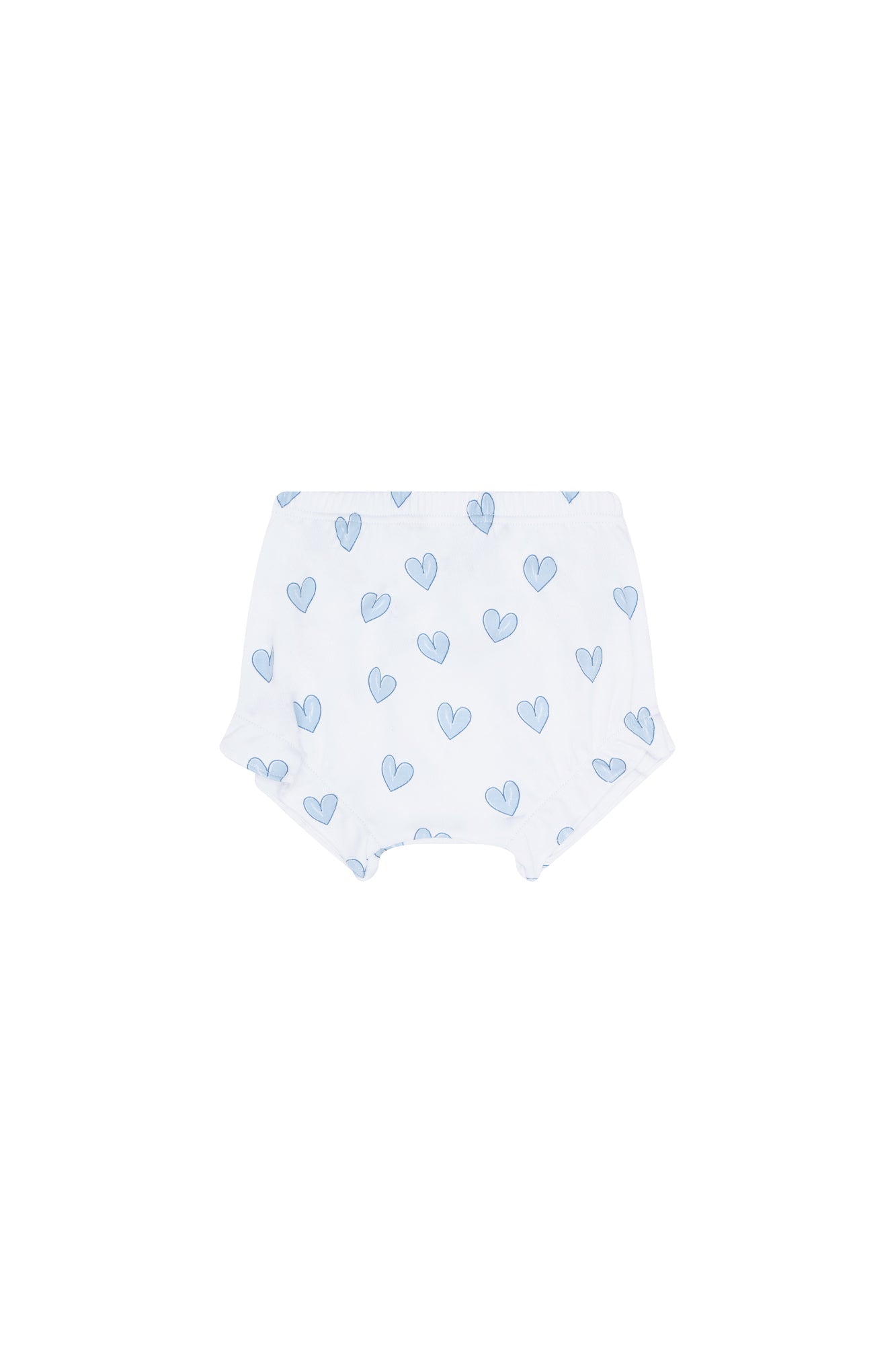Image of Blue Heart Print Onesie Set